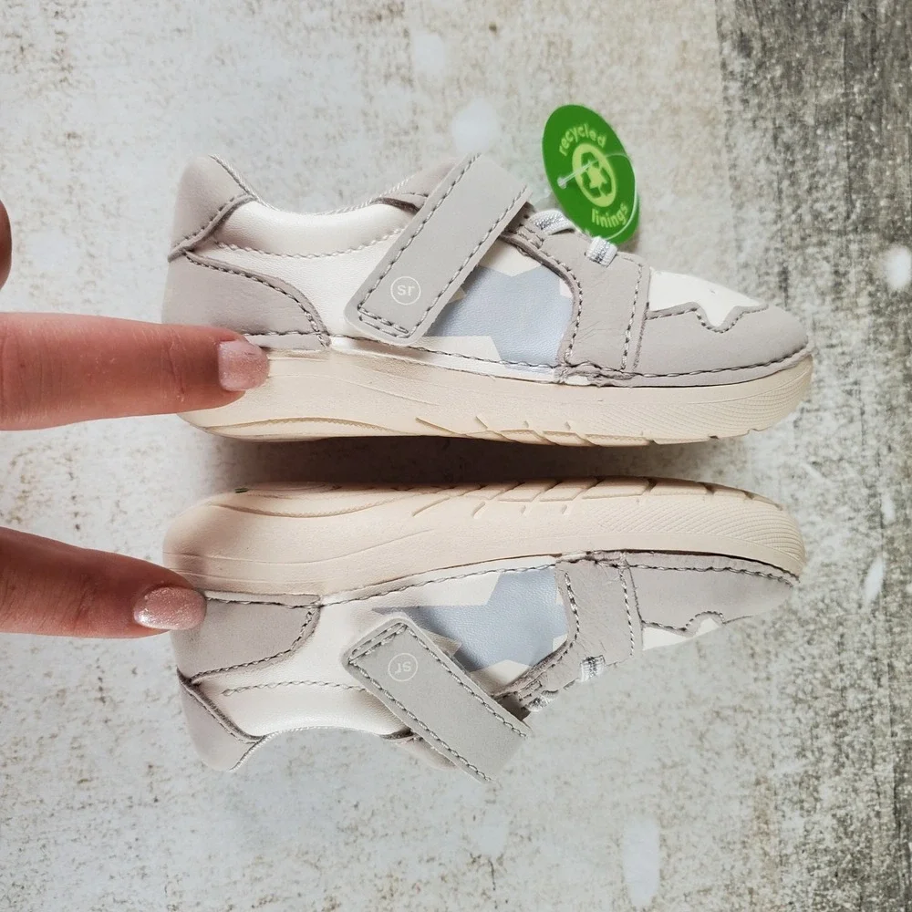 Stride Rite SM Waverly Girls Infant Shoes Sz 6 Wide Leather Lace-Up Sneaker